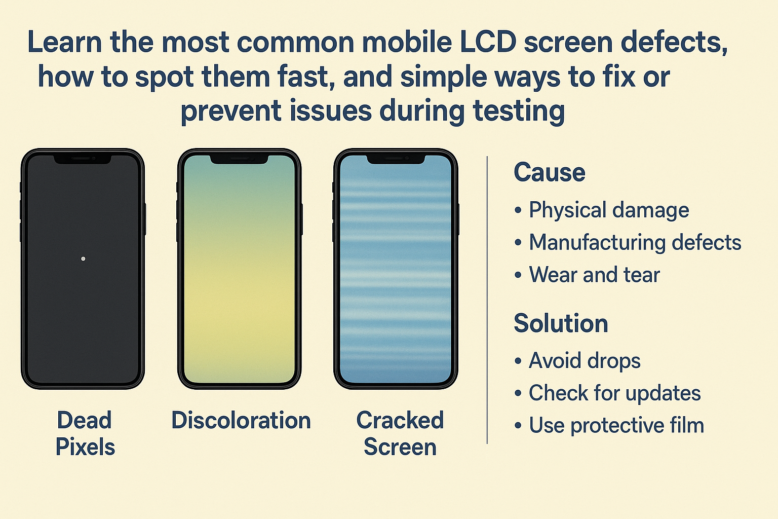 Common Mobile LCD Defects & Easy Fixes for Better Testing