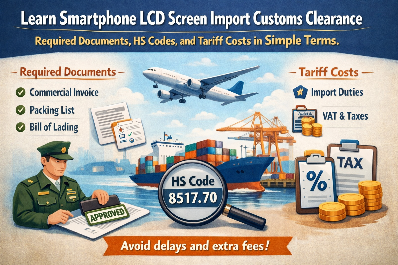 Shipping Intercom Customs Smartphone LCD Screen Import Customs & Tariff Guide