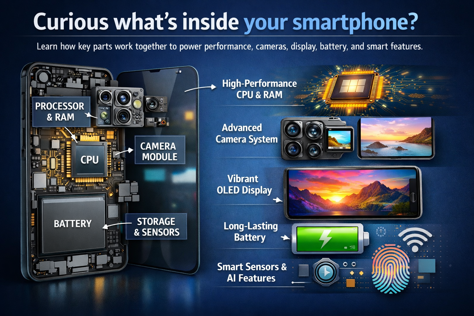 Smartphone Internal Components Explained: Inside Phones