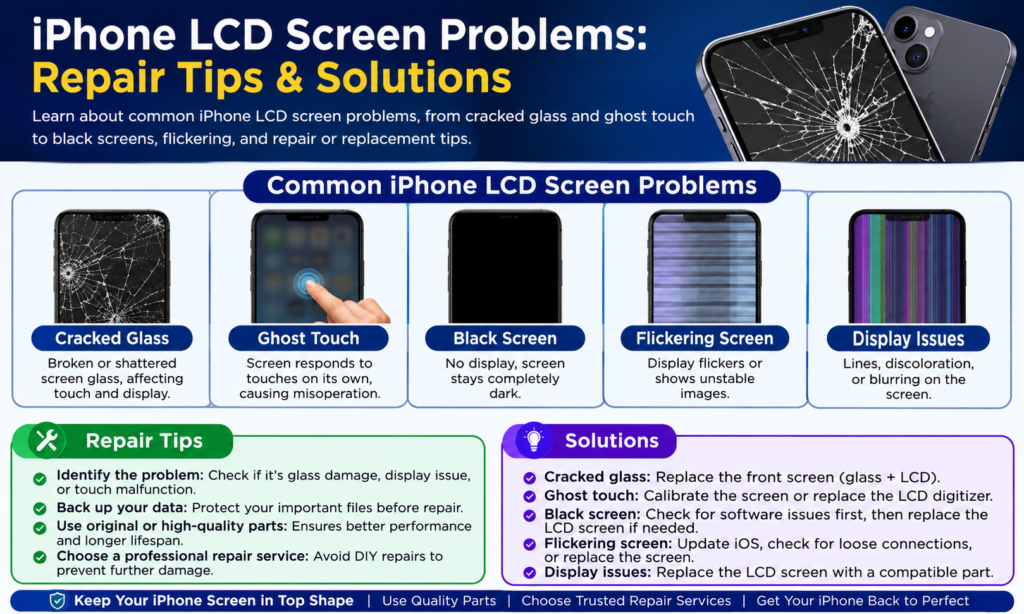 LCD displeja iphone